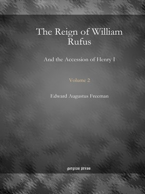 cover image of The Reign of William Rufus
